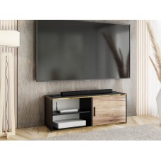 Atvērts TV galdiņš ROJO 2, Melns/Zelts craft/Zelts